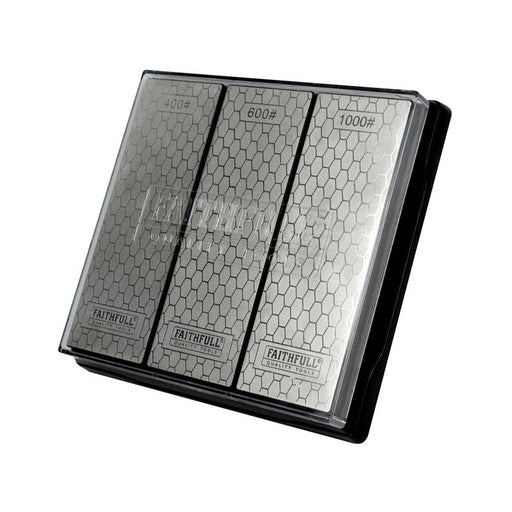 Faithfull Diamond Whetstone Kit, 3 Piece - FAIDWTRIPLE
