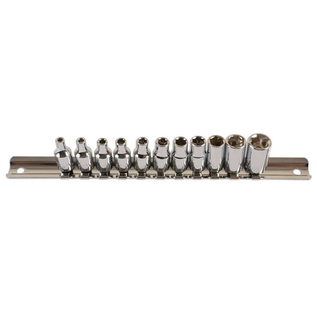 Laser Tools BA Socket Set 1/4"D 11pc - PL