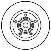 Borg & Beck 2 x Solid Rear Brake Discs BBD5813S