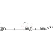 Apec Brake Hydraulic Hose Line Front Left HOS3517