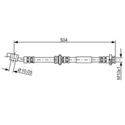 Bosch Brake Hydraulic Hose Line Front Right 1 987 476 996