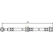 NAPA Brake Hydraulic Hose Line Front NBH1425