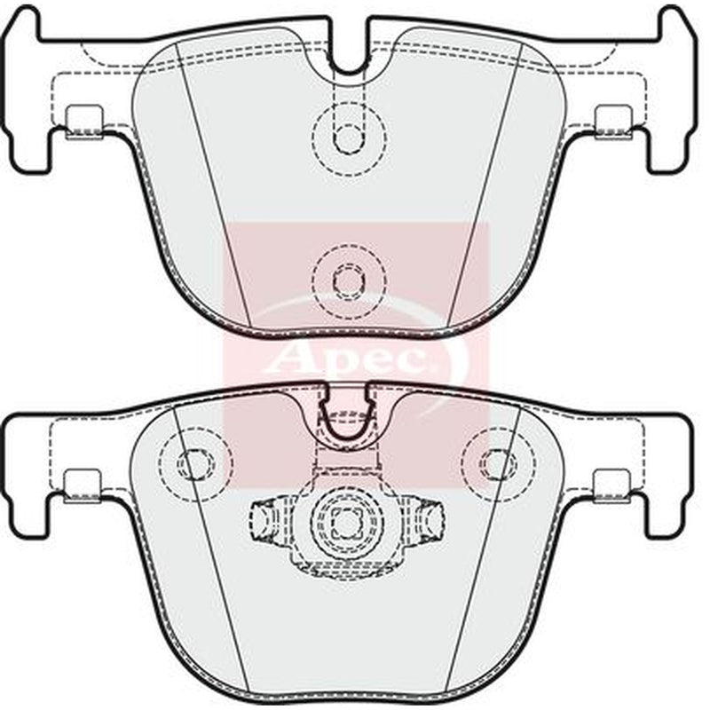 Apec Rear Brake Pad Set PAD1884