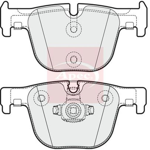 Apec Rear Brake Pad Set PAD1884