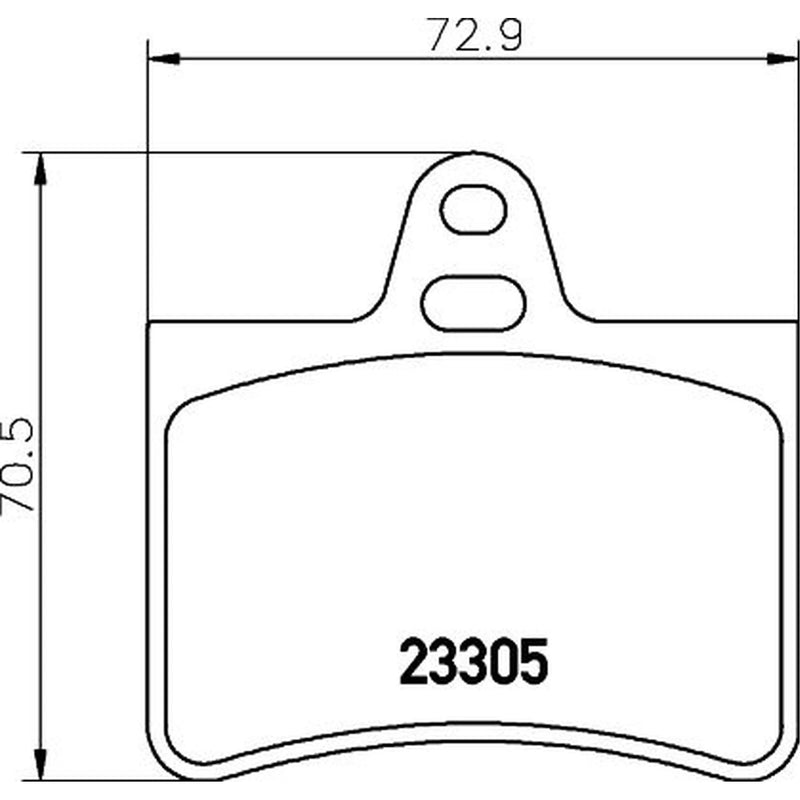 DON Rear Brake Pad Set PCP1318