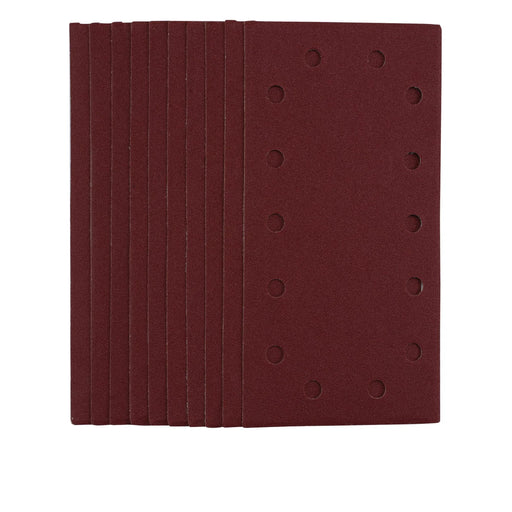 Draper Sanding Sheets 1/2 Hook and Loop 115x230mm 120 Grit (Pack of 10)