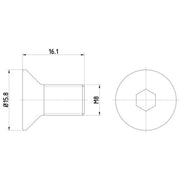 Textar 2 x Rear Brake Disc Bolt TPM0006