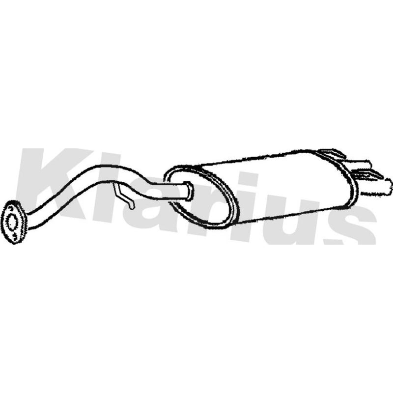 Klarius Box With Tail Pipe Rear RR340V