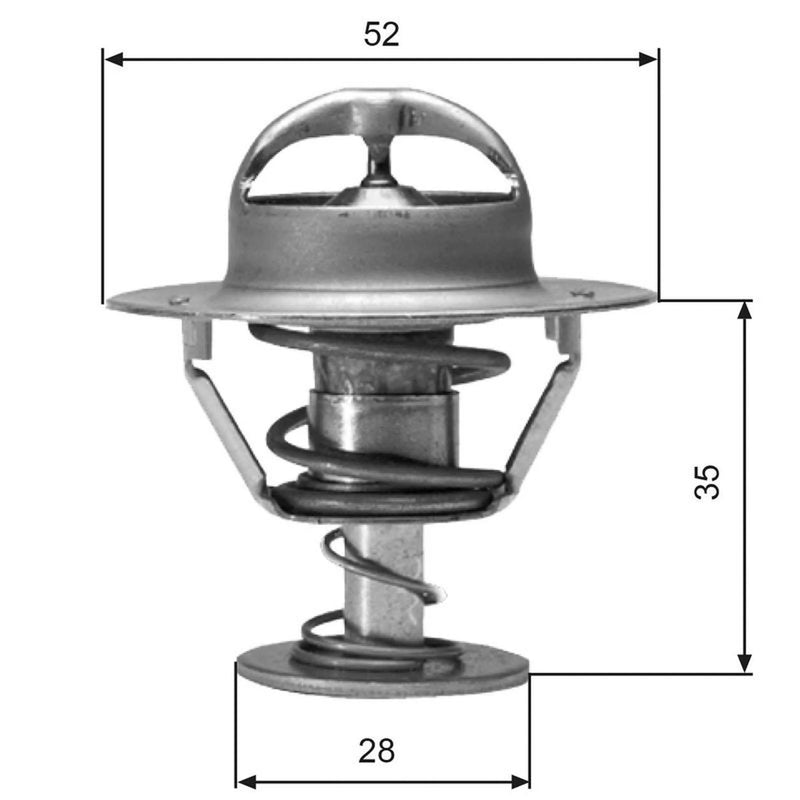 Gates Thermostat,Coolant TH04382G1