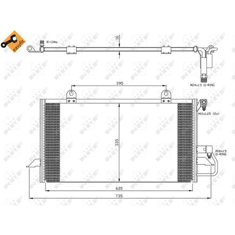 NRF Air Conditioning Condenser 35248