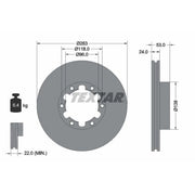 Textar 2 x Front Brake Discs 93191900