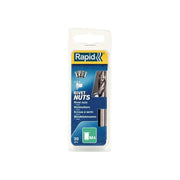 Rapid Steel Rivet Nuts M4 (Pack 20 + Free Drill Bit) - 5000671