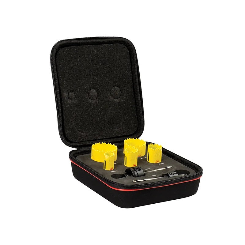 Starrett KDC05021 Deep Cut Bi-Metal Electrician's Holesaw Kit, 7 Piece - BF7006