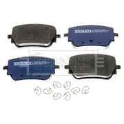 Borg & Beck 4 x Rear Brake Pad Set BBP2807