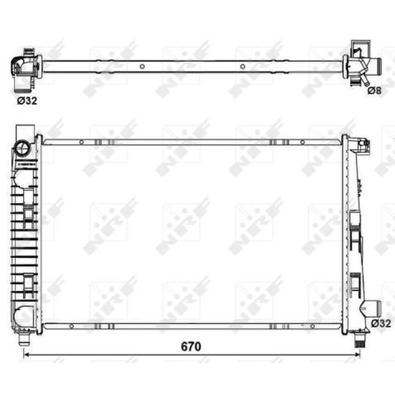 NRF Engine Radiator 54719
