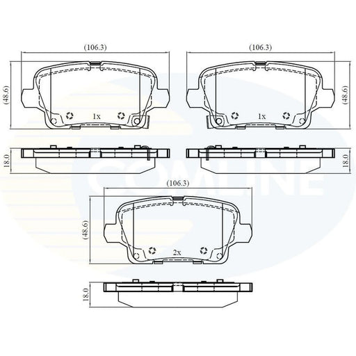Comline Rear Brake Pad Set CBP32384