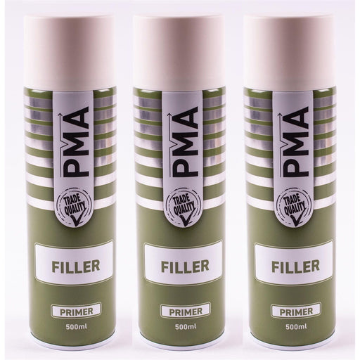 3x Autotek Yellow Filler Primer 500ML High Covering Spray Paint Professional Autotek  - Town Parts