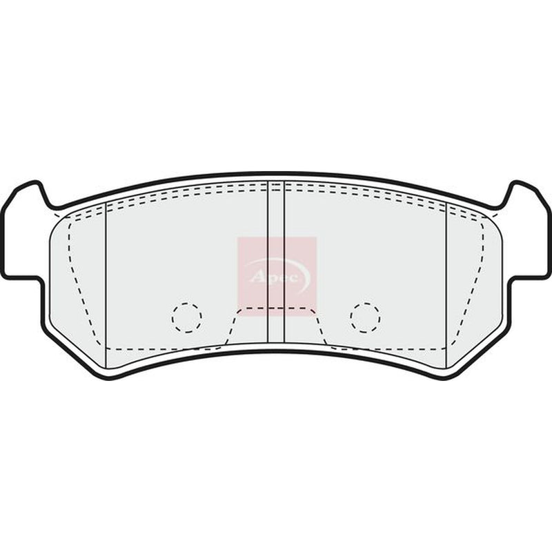Apec Rear Brake Pad Set PAD1329