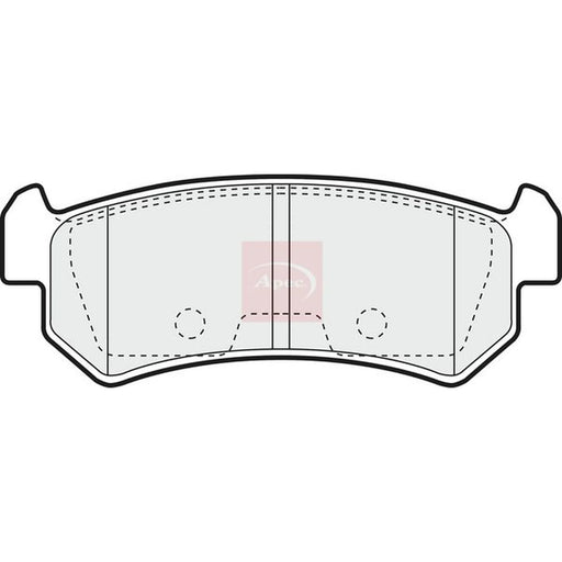 Apec Rear Brake Pad Set PAD1329