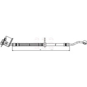 Apec Brake Hydraulic Hose Line Front Left HOS3854