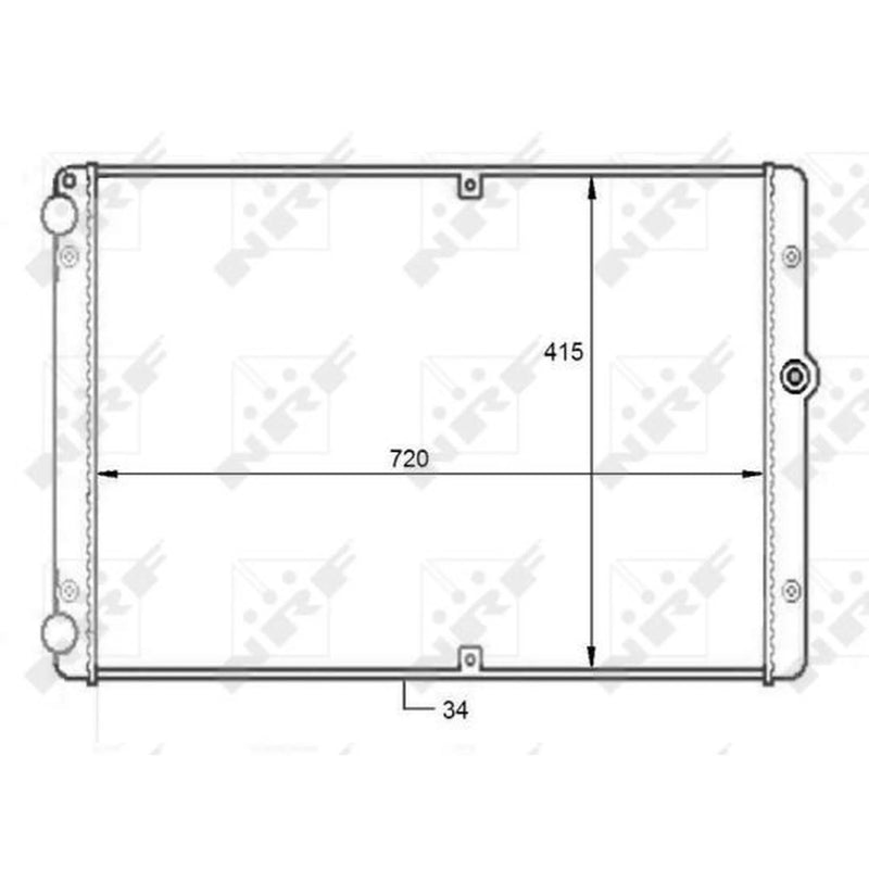 NRF Engine Radiator 59088