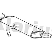 Klarius Box With Tail Pipe Rear VW597H