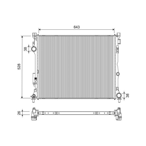 Valeo Engine Radiator 701307