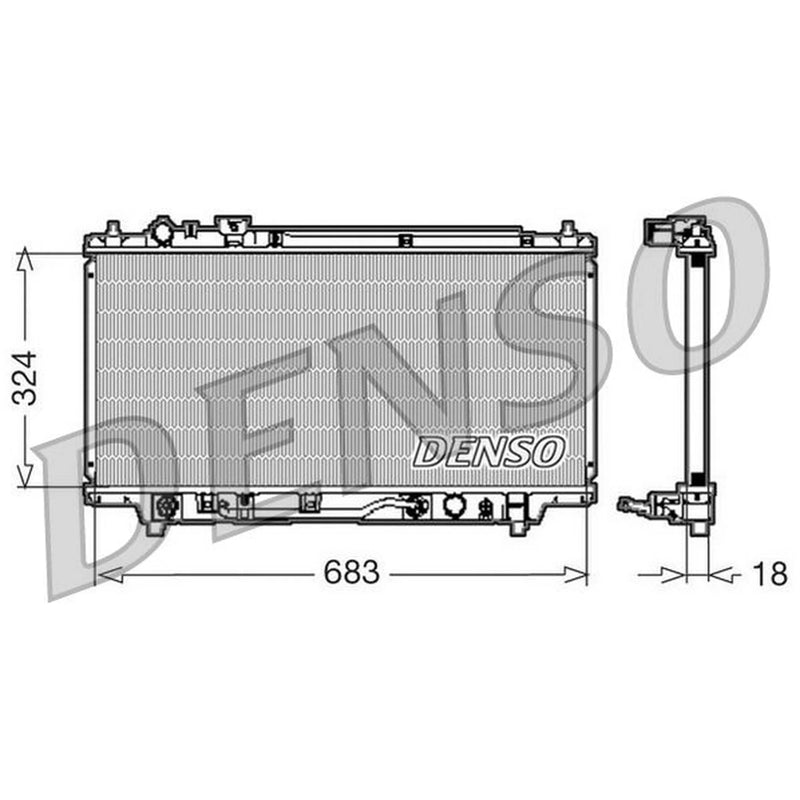 Denso Engine Radiator DRM44001