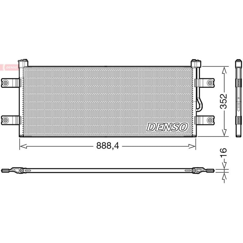 Denso Air Conditioning Condenser DCN99068