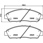 DON Front Brake Pad Set PCP1521