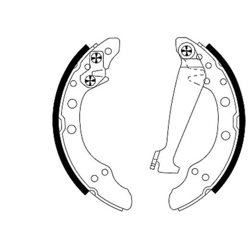 Textar Brake Shoe Set Axle Kit 91044700