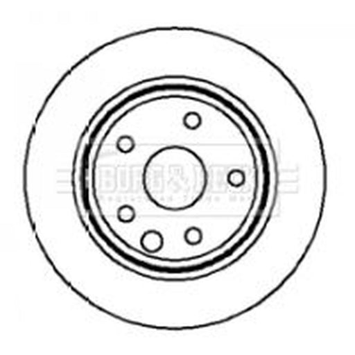 Borg & Beck 2 x Vented Rear Brake Discs BBD4189