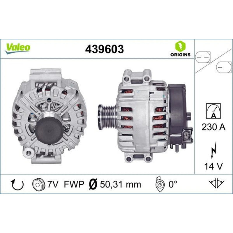 Valeo Car Alternator 12V 439603