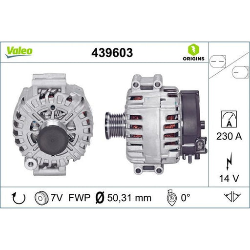 Valeo Car Alternator 12V 439603