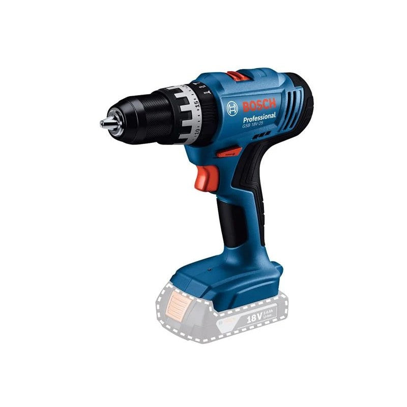 Bosch GSB 18V-25 Professional Combi Drill 18V Bare Unit - 06019K9300
