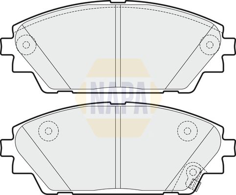 NAPA Front & Rear Pads fits MAZDA