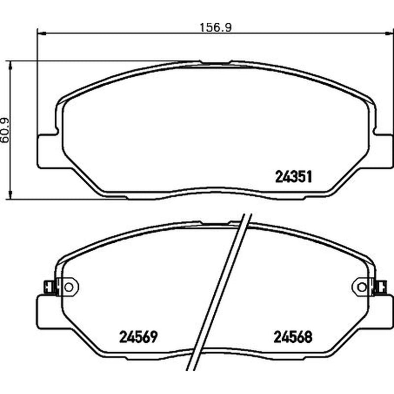 DON Front Brake Pad Set PCP1099