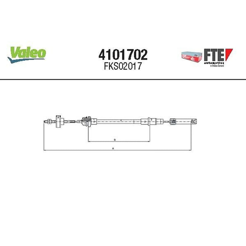 Valeo Clutch Control Cable Pull 4101702