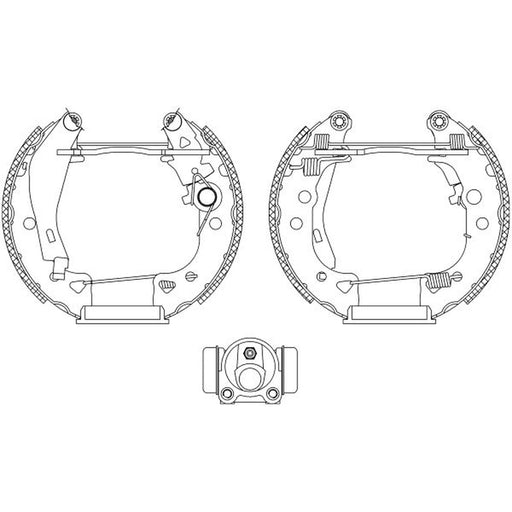 Mintex Brake Shoe Set Axle Kit MSP064