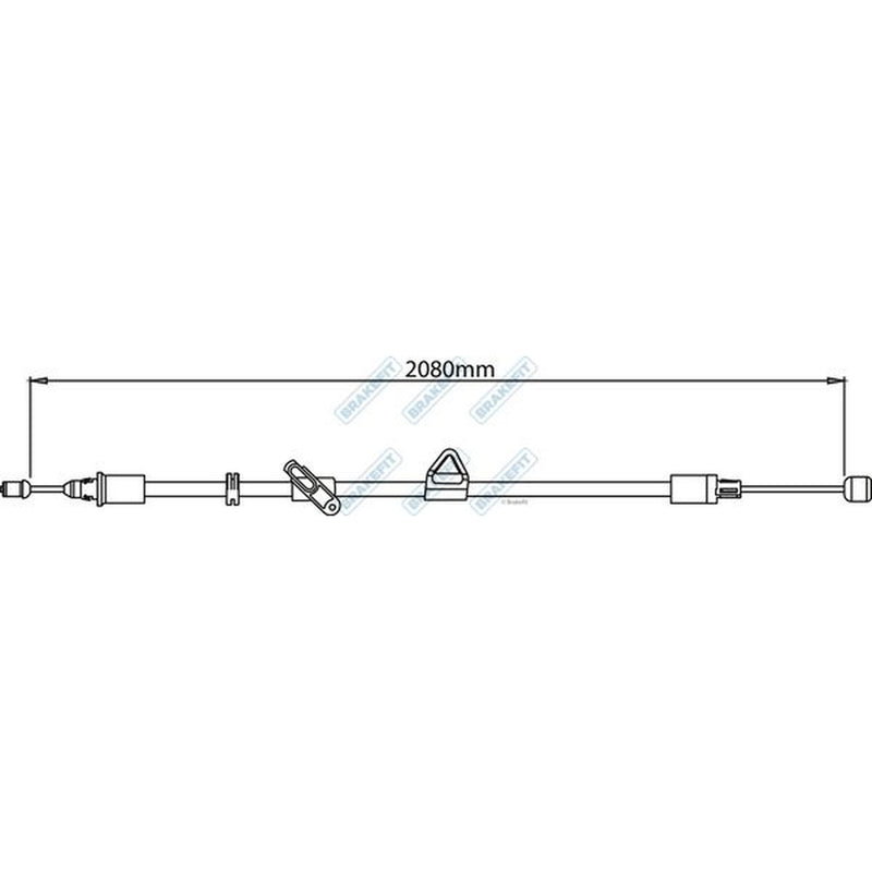 Apec Handbrake Cable Left Rear BBC3156