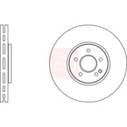 Apec 2 x Vented Front Brake Discs DSK2725