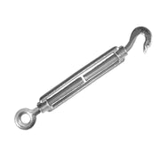 Faithfull Straining Screw 8mm Hook & Eye Galvanised 104mm (Pack 2) - FAICHSCREW8