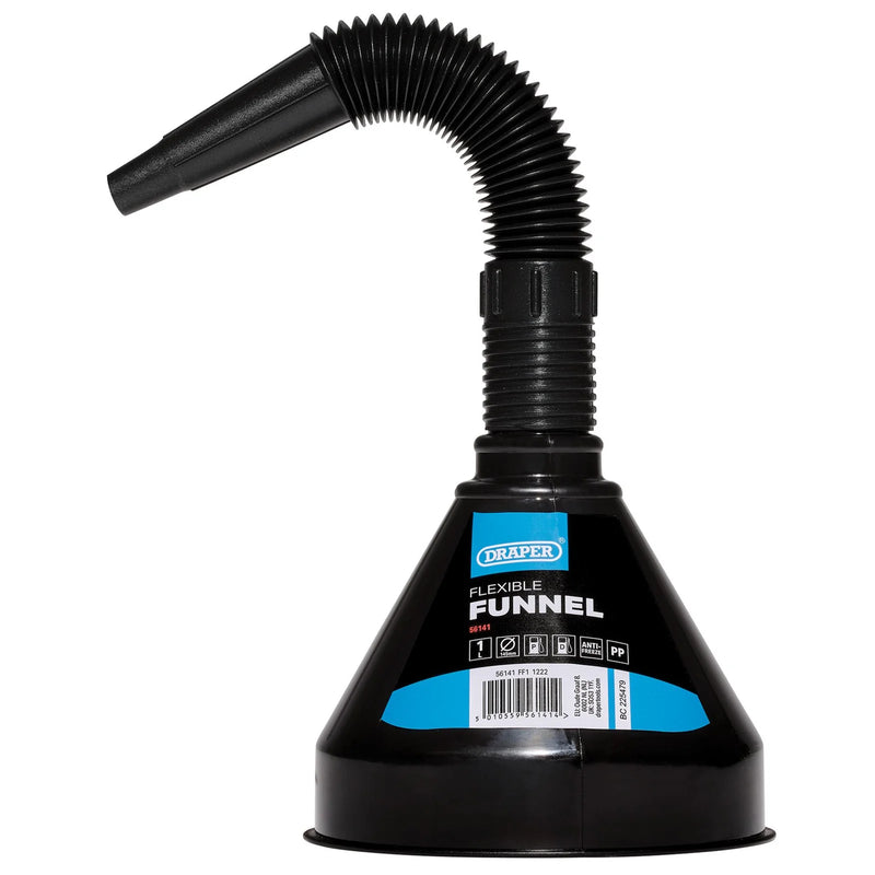 Draper Funnel PVC Flexible 140mm Mouth with Removable Filter