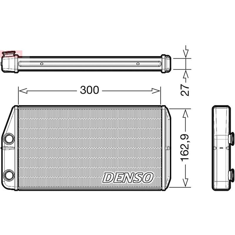 Denso Heater Matrix Core Heat Exchanger DRR01002