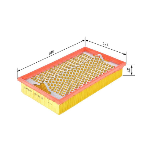 Genuine Bosch Car Air Filter S9875 Fits Mercedes-Benz 190 - 2.0 - 88-93 14574298 Bosch  - Town Parts