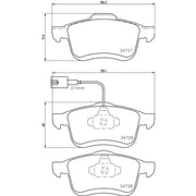 Brembo 4 x Front Brake Pad Set P23130
