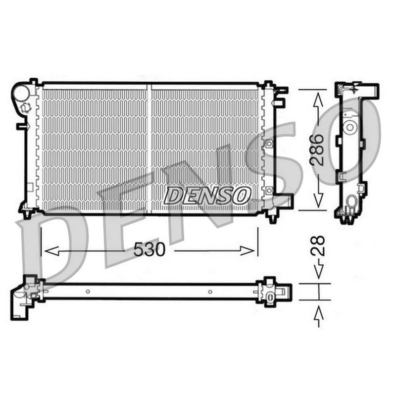 Denso Engine Radiator DRM21004