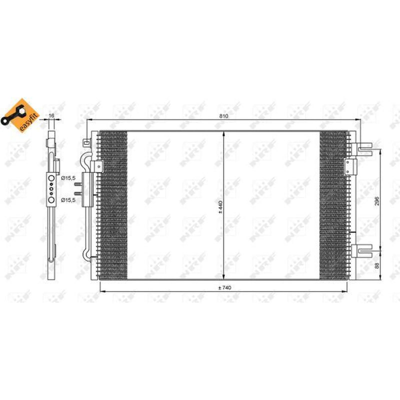 NRF Air Conditioning Condenser 35799