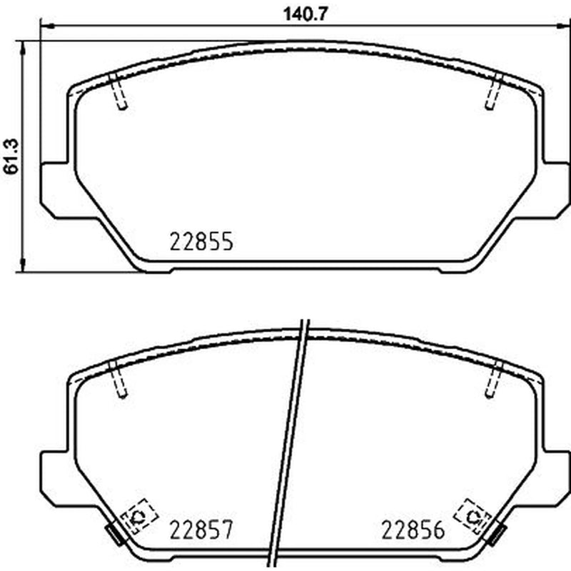 DON Front Brake Pad Set PCP1754
