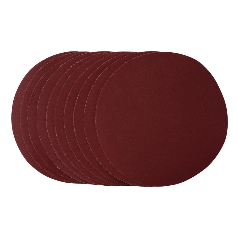 Draper Sanding Discs 180mm Hook & Loop 320 Grit (Pack of 10)